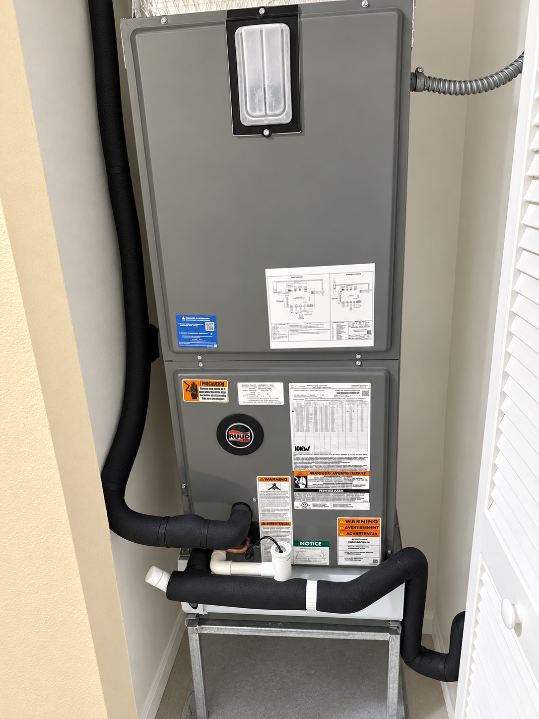 Closet air handler replacement